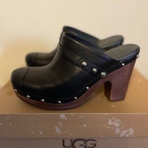 UGG Jolene Studded Leather Heeled Clog